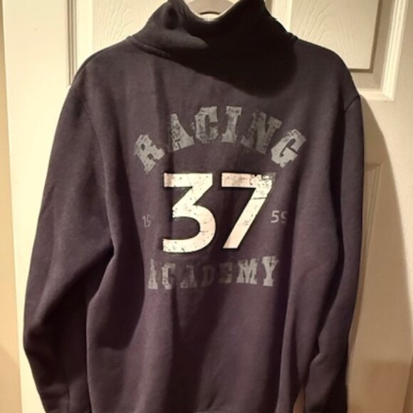 BMW  MINI Racing gray zip up gray Flag jacket,  L - Picture 3 of 3